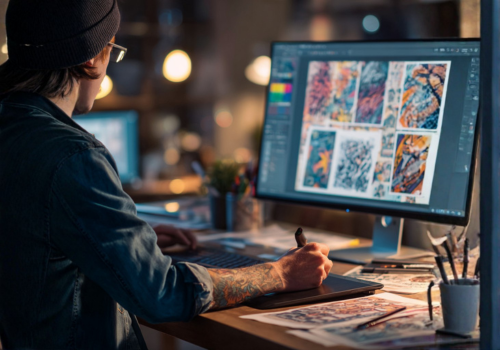 diseñando proyecto de diseño gráfico